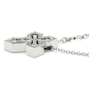 ダミアーニ DAMIANI ベルエポック クラウン S 20089078 ホワイトゴールド K18WG ダイヤモンド ネックレス 750 18金 WG クロス 十字架