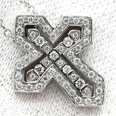 ダミアーニ DAMIANI ベルエポック クラウン S 20089078 ホワイトゴールド K18WG ダイヤモンド ネックレス 750 18金 WG クロス 十字架