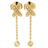 ショーメ CHAUMET ジュ ドゥ リアン ダイヤモンド 082227 イエローゴールド K18YG ダイヤモンド ピアス Au750 18K 18金 ドロップ スイング