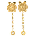 ショーメ CHAUMET ジュ ドゥ リアン ダイヤモンド 082227 イエローゴールド K18YG ダイヤモンド ピアス Au750 18K 18金 ドロップ スイング