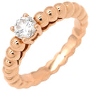 ヴァンクリーフアーペル Van Cleef & Arpels ペルレ ソリティア ダイヤ VCARO1WI00 ローズゴールド K18PG #48 リング 指輪 Au750 18K ピンクゴールド PG 7.5号
