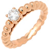 ヴァンクリーフアーペル Van Cleef & Arpels ペルレ ソリティア ダイヤ VCARO1WI00 ローズゴールド K18PG #48 リング 指輪 Au750 18K ピンクゴールド PG 7.5号