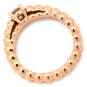 ヴァンクリーフアーペル Van Cleef & Arpels ペルレ ソリティア ダイヤ VCARO1WI00 ローズゴールド K18PG #48 リング 指輪 Au750 18K ピンクゴールド PG 7.5号