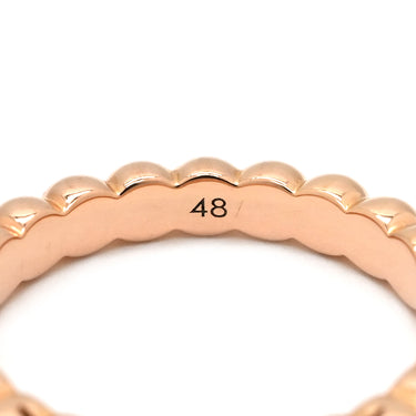 ヴァンクリーフアーペル Van Cleef & Arpels ペルレ ソリティア ダイヤ VCARO1WI00 ローズゴールド K18PG #48 リング 指輪 Au750 18K ピンクゴールド PG 7.5号