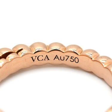 ヴァンクリーフアーペル Van Cleef & Arpels ペルレ ソリティア ダイヤ VCARO1WI00 ローズゴールド K18PG #48 リング 指輪 Au750 18K ピンクゴールド PG 7.5号