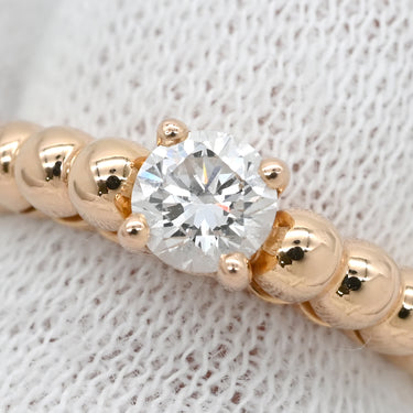 ヴァンクリーフアーペル Van Cleef & Arpels ペルレ ソリティア ダイヤ VCARO1WI00 ローズゴールド K18PG #48 リング 指輪 Au750 18K ピンクゴールド PG 7.5号