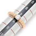 ヴァンクリーフアーペル Van Cleef & Arpels ペルレ ソリティア ダイヤ VCARO1WI00 ローズゴールド K18PG #48 リング 指輪 Au750 18K ピンクゴールド PG 7.5号