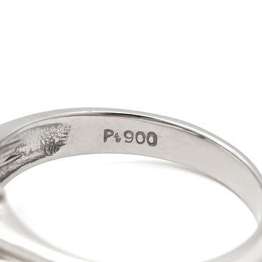ノンブランド NON BRAND ダイヤモンド 1.00ct フラワーモチーフ プラチナシルバー Pt900 ダイヤモンド リング 指輪 プラチナ Pt900 9P 9石 9粒 12号