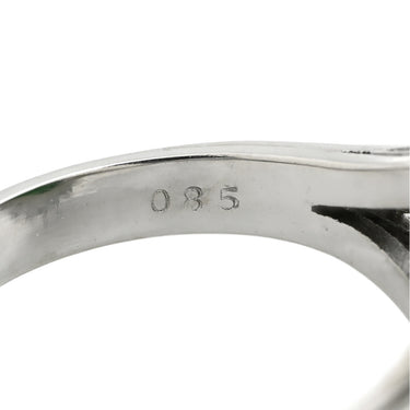 ノンブランド NON BRAND ヒスイ 7.72ct ダイヤモンド グリーン×プラチナシルバー Pt850 ヒスイ ダイヤモンド リング 指輪 緑 グリーン 翡翠 ひすい 1石 1粒 ジェイダイト オーバルカボション 17号