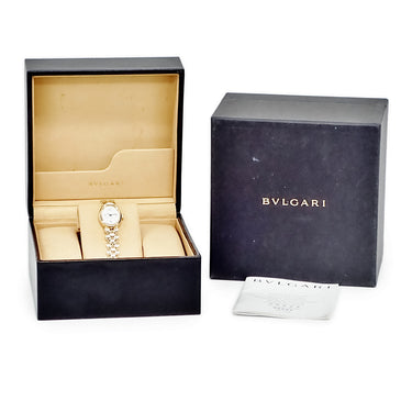 腕時計 ブルガリ BVLGARI オーバル OV27G クオーツ レディース K18YG無垢 イエローゴールド ホワイト 白 アラビア バー