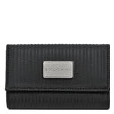 ブルガリ BVLGARI ミレリゲ 6連 キーケース 25559 ブラック キャンバス レザー コーティッドヘリテージキャンバス キーケース シルバー金具 黒 6本
