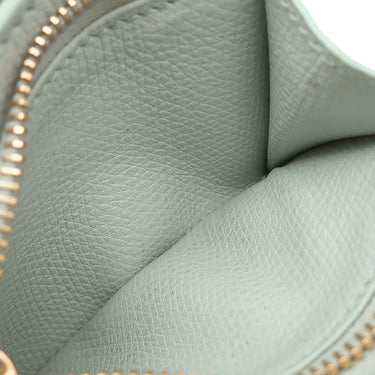 ヴァレンティノ VALENTINO ガラヴァーニ Vロゴ シグネチャー 6W2P0AJ5SNP_WTW スカイグレー カーフ 二つ折り財布 ゴールド金具 水色 小銭入れ コンパクト
