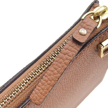 ケイトスペード kate spade フロント ポケット ピンクブラウン レザー ショルダーバッグ ゴールド金具