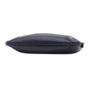 ロンシャン LONGCHAMP メタルロゴ ネイビー レザー ショルダーバッグ シルバー金具 紺