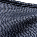 ロンシャン LONGCHAMP メタルロゴ ネイビー レザー ショルダーバッグ シルバー金具 紺