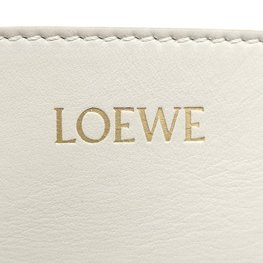ロエベ LOEWE パズルフォルドトート ミディアム ベージュ×ホワイト レザー トートバッグ ショルダー 肩掛け