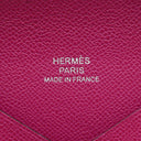 エルメス HERMES カルヴィ ローズパープル レザー ヴォーマダム カードケース シルバー金具 カード入れ 名刺入れ