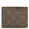 ルイヴィトン LOUIS VUITTON ポルトフォイユ ミュルティプル M60895 モノグラム モノグラムキャンバス 二つ折り財布 茶 札入れ