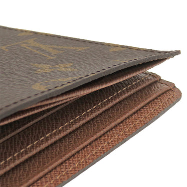 ルイヴィトン LOUIS VUITTON ポルトフォイユ ミュルティプル M60895 モノグラム モノグラムキャンバス 二つ折り財布 茶 札入れ