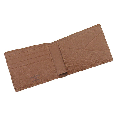 ルイヴィトン LOUIS VUITTON ポルトフォイユ ミュルティプル M60895 モノグラム モノグラムキャンバス 二つ折り財布 茶 札入れ