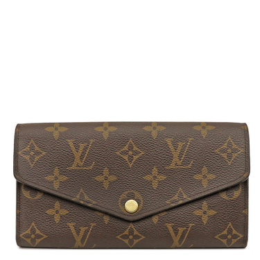 ルイヴィトン LOUIS VUITTON ポルトフォイユ サラ M62236 モノグラム×コクリコ モノグラムキャンバス 二つ折り財布 ゴールド金具 長財布 イニシャル入り
