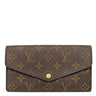 ルイヴィトン LOUIS VUITTON ポルトフォイユ サラ M62236 モノグラム×コクリコ モノグラムキャンバス 二つ折り財布 ゴールド金具 長財布 イニシャル入り