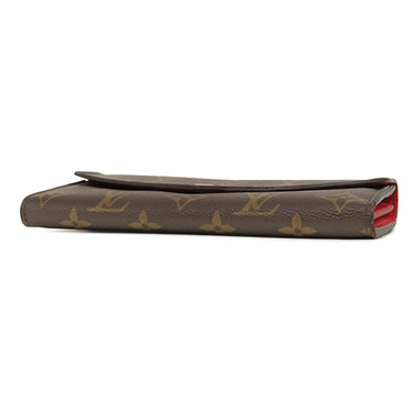 ルイヴィトン LOUIS VUITTON ポルトフォイユ サラ M62236 モノグラム×コクリコ モノグラムキャンバス 二つ折り財布 ゴールド金具 長財布 イニシャル入り