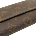 ルイヴィトン LOUIS VUITTON ポルトフォイユ サラ M62236 モノグラム×コクリコ モノグラムキャンバス 二つ折り財布 ゴールド金具 長財布 イニシャル入り