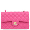 シャネル CHANEL マトラッセ 23 ダブルフラップ A01113 ピンク キャビアスキン ショルダーバッグ ゴールド金具 チェーンショルダー