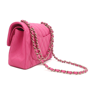 シャネル CHANEL マトラッセ 23 ダブルフラップ A01113 ピンク キャビアスキン ショルダーバッグ ゴールド金具 チェーンショルダー