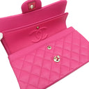 シャネル CHANEL マトラッセ 23 ダブルフラップ A01113 ピンク キャビアスキン ショルダーバッグ ゴールド金具 チェーンショルダー