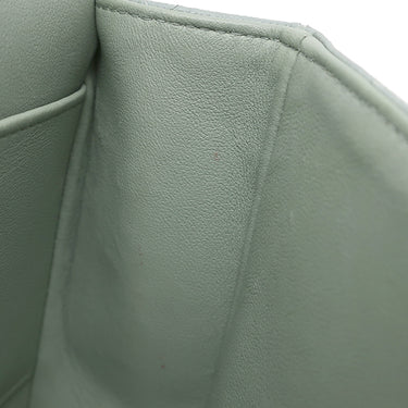 シャネル CHANEL マトラッセ 25 ダブルフラップ A01112 グリーン キャビアスキン ショルダーバッグ ゴールド金具 チェーンショルダー