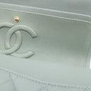 シャネル CHANEL マトラッセ 25 ダブルフラップ A01112 グリーン キャビアスキン ショルダーバッグ ゴールド金具 チェーンショルダー