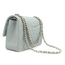 シャネル CHANEL マトラッセ 25 ダブルフラップ A01112 グリーン キャビアスキン ショルダーバッグ ゴールド金具 チェーンショルダー