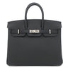 エルメス HERMES バーキン25 ブラック トゴ ハンドバッグ シルバー金具 新品 未使用 黒 2026年製