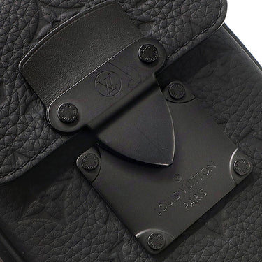 ルイヴィトン LOUIS VUITTON Sロック ヴェルティカル ウェアラブル ウォレット M81524 ノワール レザー トリヨンレザー ショルダーバッグ ブラック金具 黒