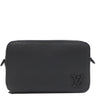 ルイヴィトン LOUIS VUITTON アルファ ウェアラブル ウォレット M59161 ノワール レザー グレインカーフレザー ショルダーバッグ ブラック金具 黒 LVアエログラム