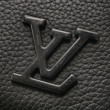 ルイヴィトン LOUIS VUITTON アルファ ウェアラブル ウォレット M59161 ノワール レザー グレインカーフレザー ショルダーバッグ ブラック金具 黒 LVアエログラム