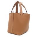 エルメス HERMES ピコタンロック 18 PM ゴールド トリヨンクレマンス ハンドバッグ シルバー金具 新品 未使用 茶 2026年製