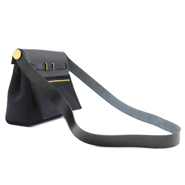 エルメス HERMES エールバッグジップ 20 ミニ ブラック キャンバス トワルミリタリー ヴァッシュハンター ショルダーバッグ ゴールド金具 新品 未使用 黒 2026年製