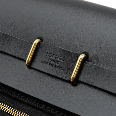 エルメス HERMES エールバッグジップ 20 ミニ ブラック キャンバス トワルミリタリー ヴァッシュハンター ショルダーバッグ ゴールド金具 新品 未使用 黒 2026年製
