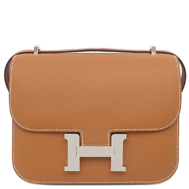 エルメス HERMES コンスタンス3 ミニ ミロワール ゴールド ヴォーエプソン ショルダーバッグ シルバー金具 未使用 2026年製