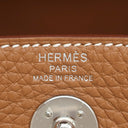 エルメス HERMES リンディ2 ミニ 20 ゴールド トリヨンクレマンス ショルダーバッグ シルバー金具 茶 2026年製