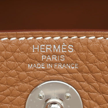エルメス HERMES リンディ2 ミニ 20 ゴールド トリヨンクレマンス ショルダーバッグ シルバー金具 茶 2026年製