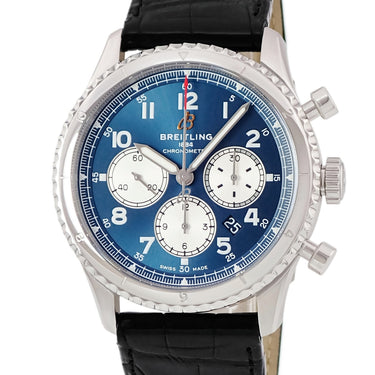 腕時計 ブライトリング BREITLING アビエーター 8 B01 クロノグラフ 43 AB0119 AB0119131C1P2 自動巻き メンズ ブルー 回転ベゼル