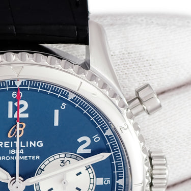 腕時計 ブライトリング BREITLING アビエーター 8 B01 クロノグラフ 43 AB0119 AB0119131C1P2 自動巻き メンズ ブルー 回転ベゼル