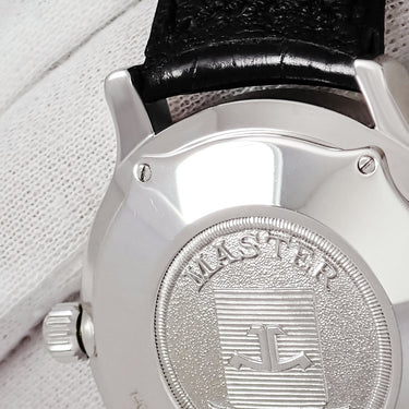 腕時計 ジャガールクルト JAEGER LECOULTRE マスターデイト トリプルカレンダー 140.6.87 自動巻き メンズ マスターカレンダー Pt950無垢