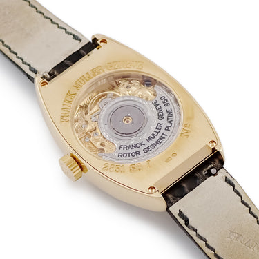 腕時計 フランクミュラー FRANCK MULLER トノウカーベックス 2851S6J 自動巻き メンズ OH済 K18YG無垢 スモールセコンド ギョーシェ