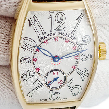 腕時計 フランクミュラー FRANCK MULLER トノウカーベックス 2851S6J 自動巻き メンズ OH済 K18YG無垢 スモールセコンド ギョーシェ