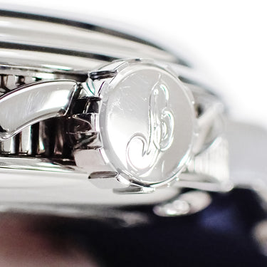 腕時計 ブレゲ BREGUET マリーン II ラージデイト 5817ST/Y2/SV0 自動巻き メンズ OH済 ブルー ローマン ギョーシェ コインエッジ